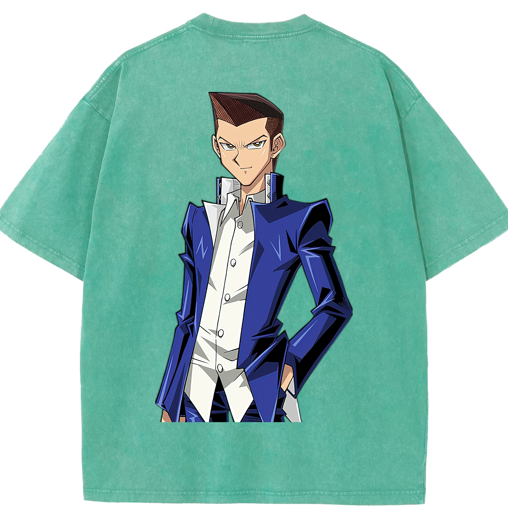 （画像用） 遊☆戯☆王 Yu-Gi-Oh! 綿100% ヴィンテージ風 半袖Tシャツ（背面プリント）